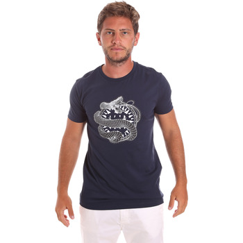 Textiel Heren T-shirts & Polo’s Roberto Cavalli HST64B Blauw