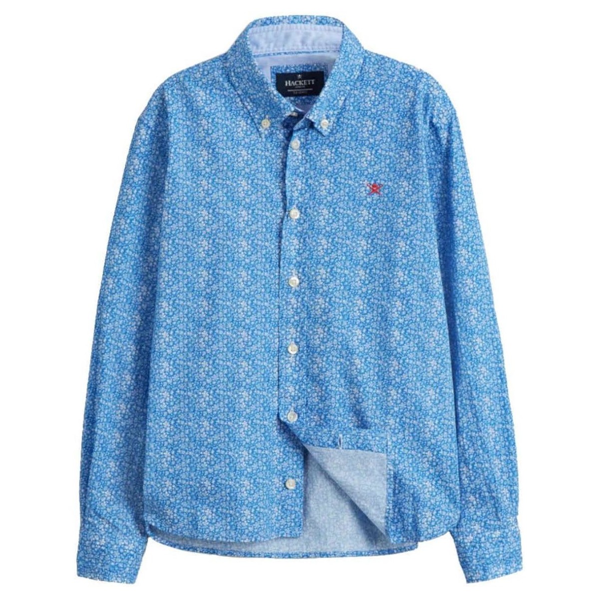 Textiel Jongens Overhemden lange mouwen Hackett  Blauw