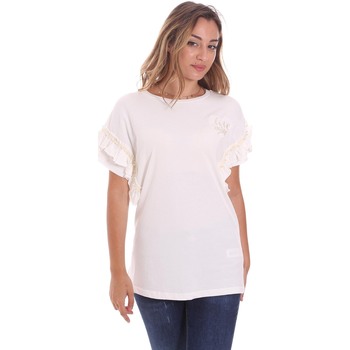 Textiel Dames T-shirts & Polo’s Fracomina FS21ST3012J400N5 Wit