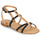 Schoenen Dames Sandalen / Open schoenen JB Martin ALICIA Veau /  camel / Zwart