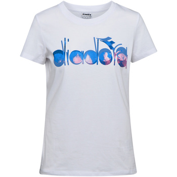 Textiel Dames T-shirts korte mouwen Diadora 502176088 Wit