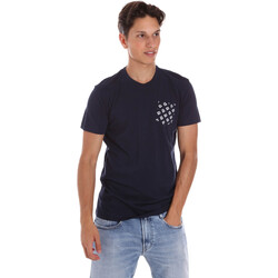 Textiel Heren T-shirts korte mouwen Key Up 2S431 0001 Blauw