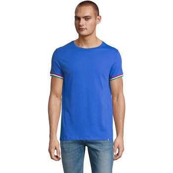 Textiel Heren T-shirts korte mouwen Sols CAMISETA MANGA CORTA RAINBOW Blauw