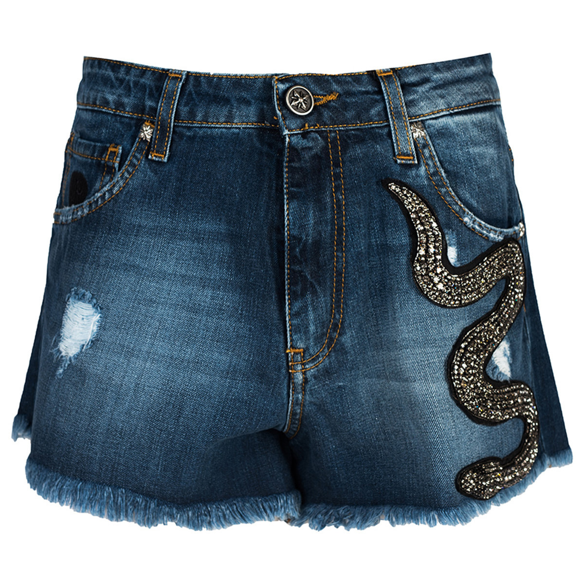 Textiel Dames Korte broeken / Bermuda's John Richmond RWP20225SH | Albanse Blauw