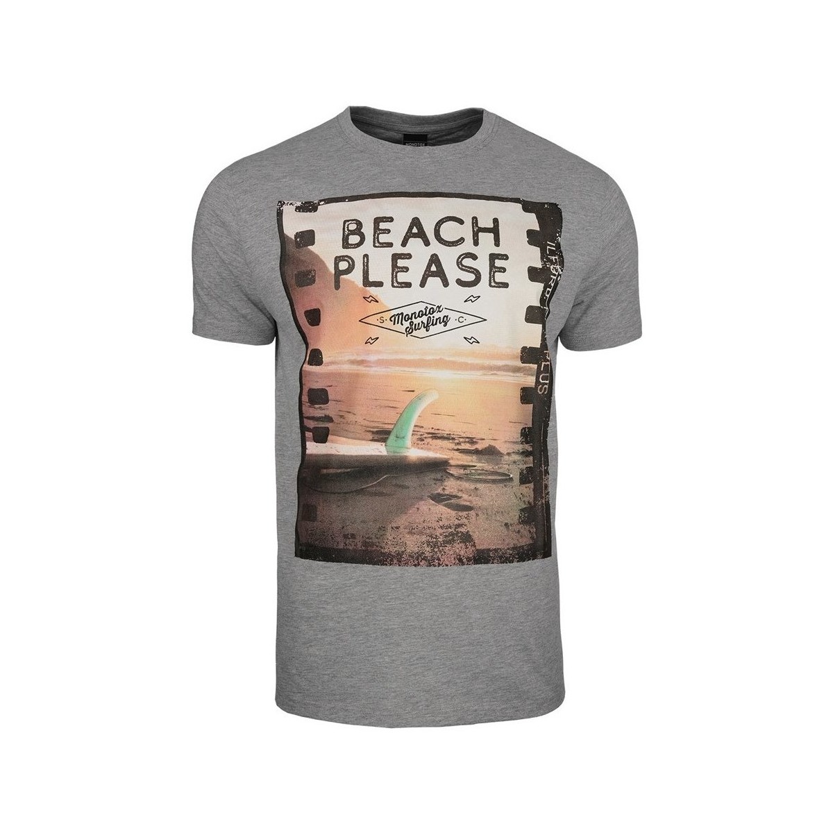 Textiel Heren T-shirts korte mouwen Monotox Beach Grijs