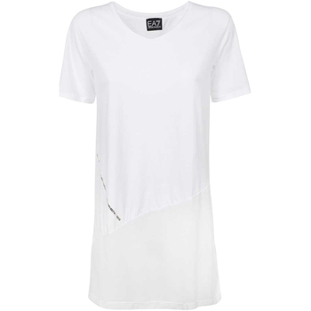 Textiel Dames T-shirts & Polo’s Ea7 Emporio Armani 3KTT36 TJ4PZ Wit
