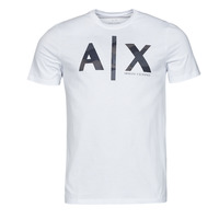 Textiel Heren T-shirts korte mouwen Armani Exchange 3LZTHA Wit / Camouflage