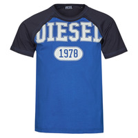 Textiel Heren T-shirts korte mouwen Diesel T-RAGLEN Blauw