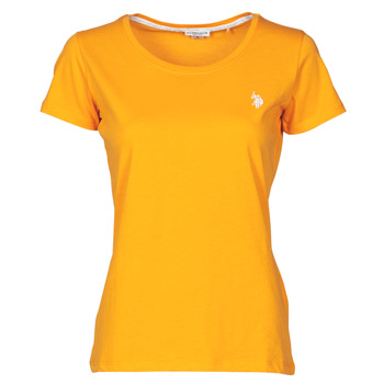 Textiel Dames T-shirts korte mouwen U.S Polo Assn. CRY 51520 EH03 Orange