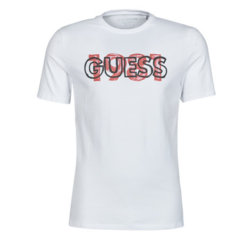Textiel Heren T-shirts korte mouwen Guess ORWELL CN SS TEE Wit