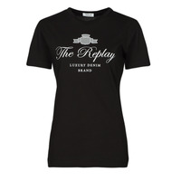 Textiel Dames T-shirts korte mouwen Replay W3572A Zwart