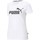 Textiel Dames T-shirts korte mouwen Puma Ess Logo Tee Wit