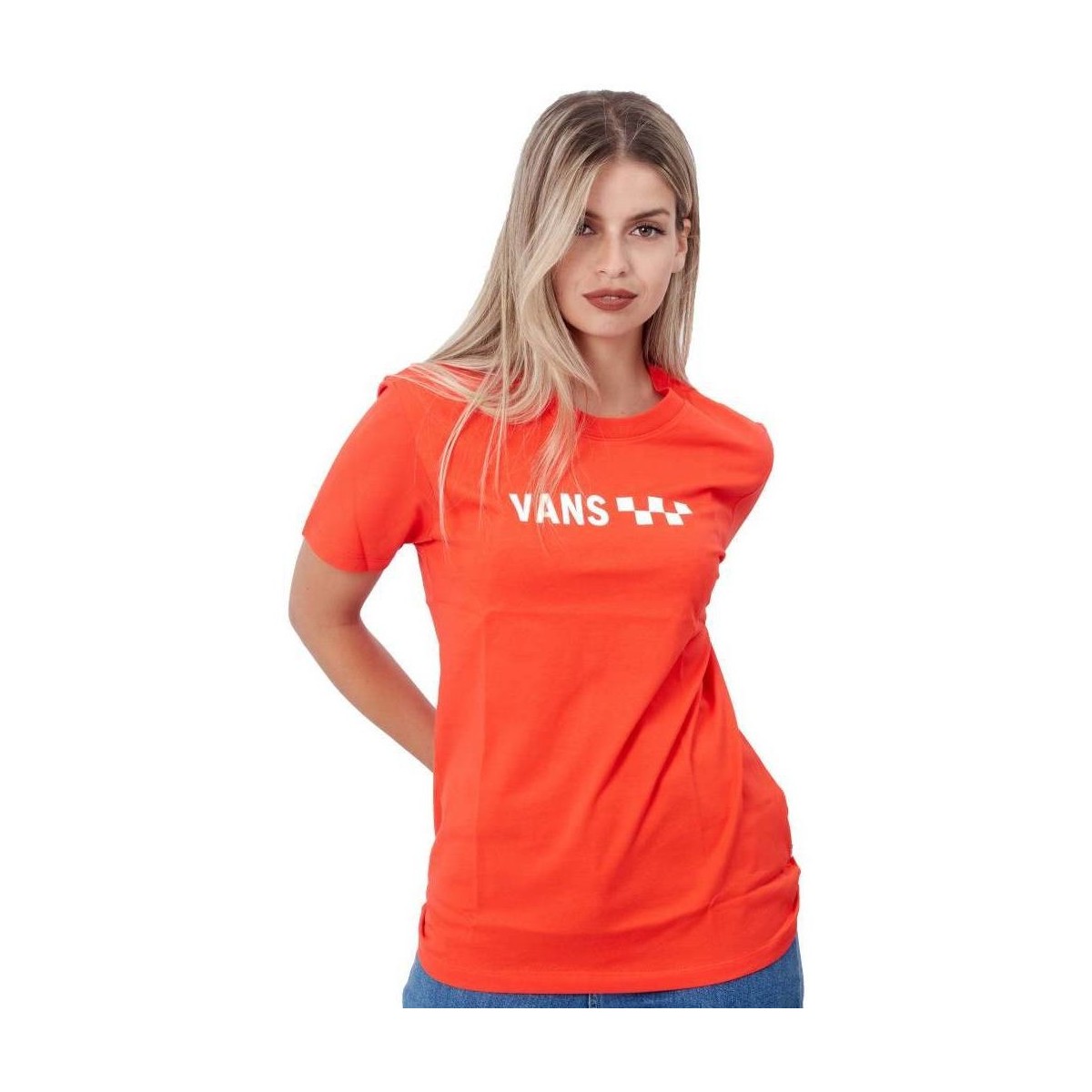 Textiel Dames Overhemden Vans BRAND STRIPER BF Orange