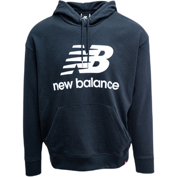 Textiel Dames Sweaters / Sweatshirts New Balance Essentials Stacked Logo Oversized Po Zwart