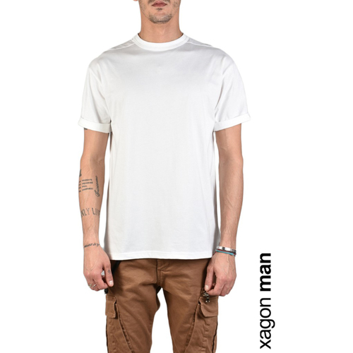 Textiel Heren T-shirts korte mouwen Xagon Man A2108 1Z X0044 Beige