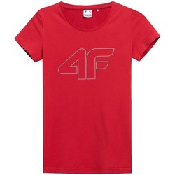 Textiel Dames T-shirts korte mouwen 4F TSD353 Rouge