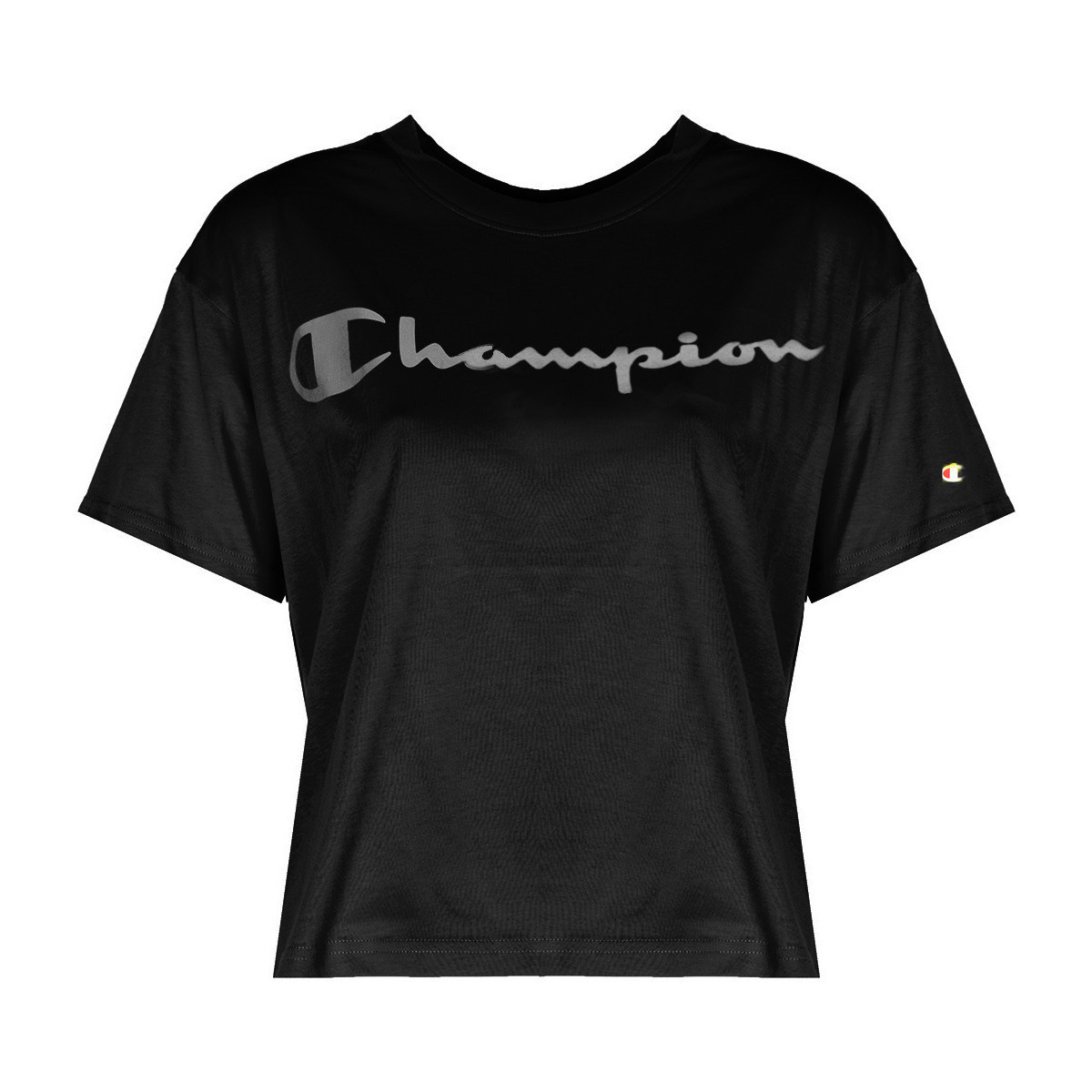 Textiel Dames T-shirts korte mouwen Champion 113290 Zwart