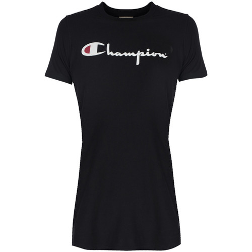Textiel Dames T-shirts korte mouwen Champion 110045 Zwart