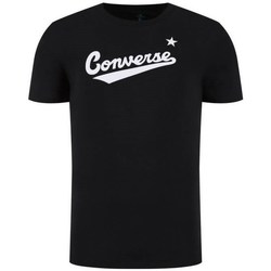 Textiel Heren T-shirts korte mouwen Converse Center Front Logo Noir