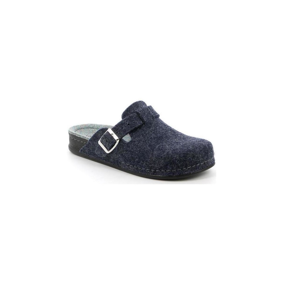 Schoenen Dames Leren slippers Grunland DSG-CI0795 Blauw