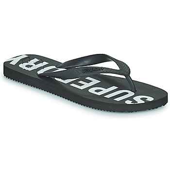 Schoenen Heren Slippers Superdry Code Essential Flip Flop Zwart
