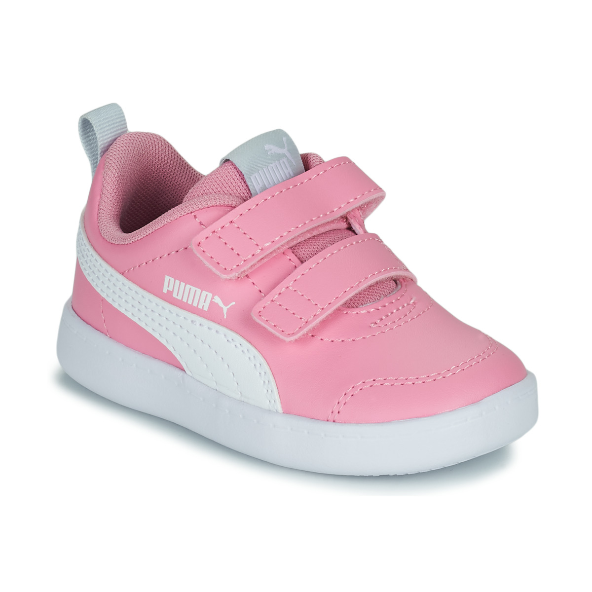 Schoenen Meisjes Lage sneakers Puma Courtflex v2 V Inf Roze / Wit