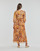 Textiel Dames Lange jurken Naf Naf KSAHARA Geel / Orange