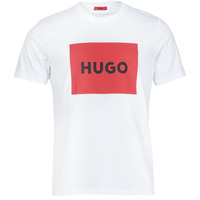 Textiel Heren T-shirts korte mouwen HUGO Dulive222 Wit