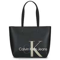 Tassen Dames Tote tassen / Boodschappentassen Calvin Klein Jeans SCULPTED MONO SHOPPER29 Zwart