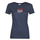 Textiel Dames T-shirts korte mouwen Tommy Jeans TJW SKINNY ESSENTIAL LOGO 1 SS Marine