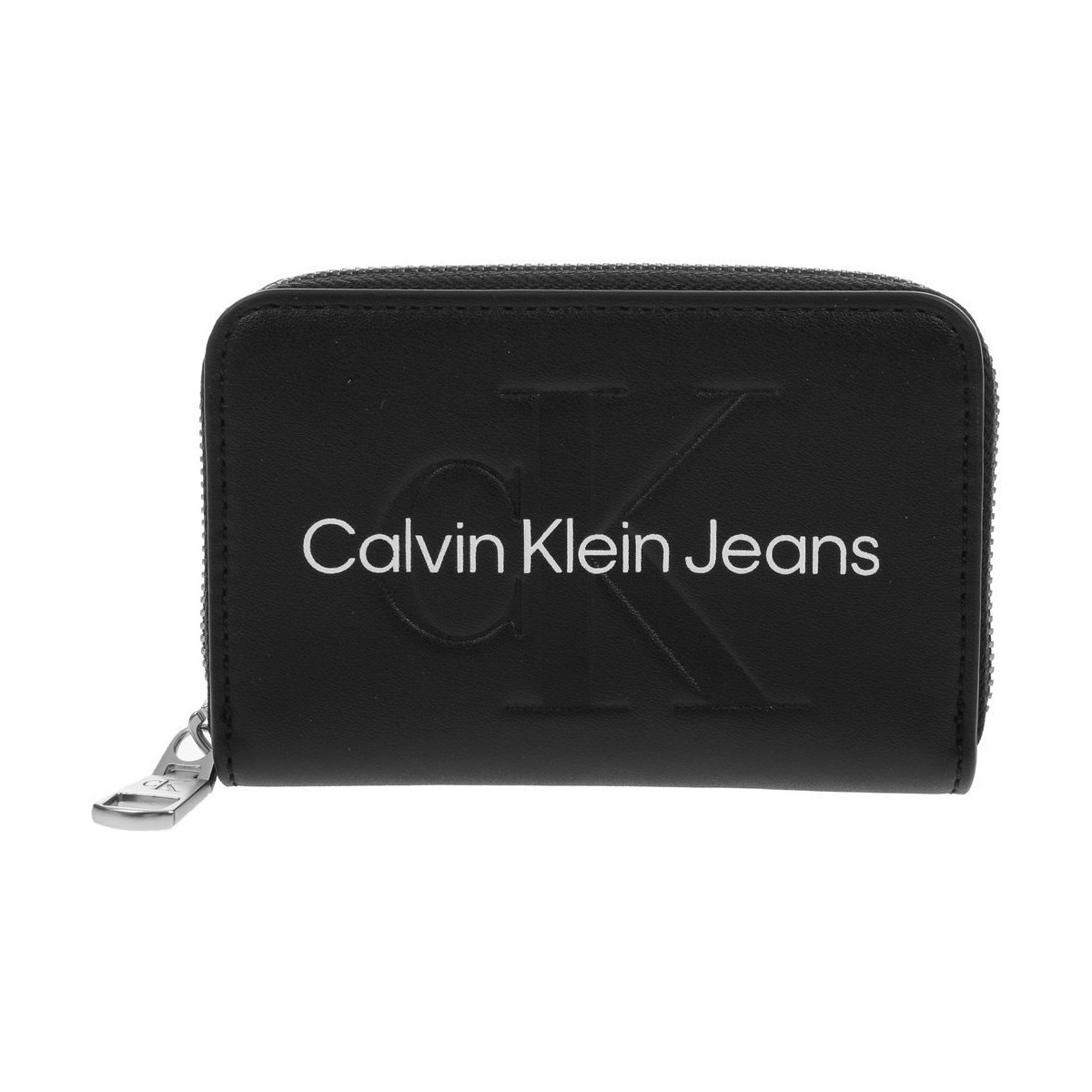 Tassen Dames Portefeuilles Calvin Klein Jeans Accordion Zip Around Zwart