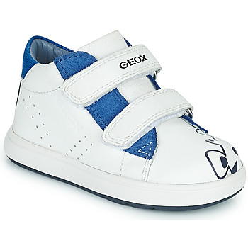 Schoenen Kinderen Lage sneakers Geox B BIGLIA BOY Wit / Blauw