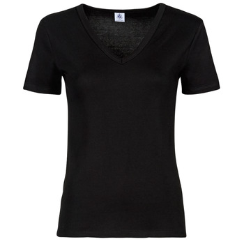 Textiel Dames T-shirts korte mouwen Petit Bateau BIBIHINE Zwart