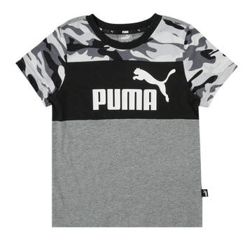 Textiel Jongens T-shirts korte mouwen Puma ESS CAMO TEE Multicolour