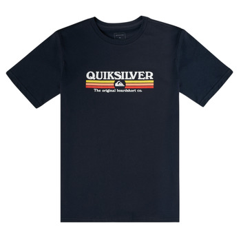 Textiel Jongens T-shirts korte mouwen Quiksilver LINED UP TEE Marine