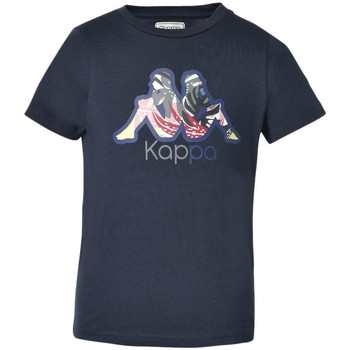 Textiel Meisjes T-shirts korte mouwen Kappa  Blauw