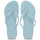Schoenen Dames Slippers Havaianas SLIM LOGO Blauw