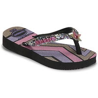 Schoenen Meisjes Slippers Havaianas KIDS SLIM GLITTER TRENDY Roze / Zwart / Violet