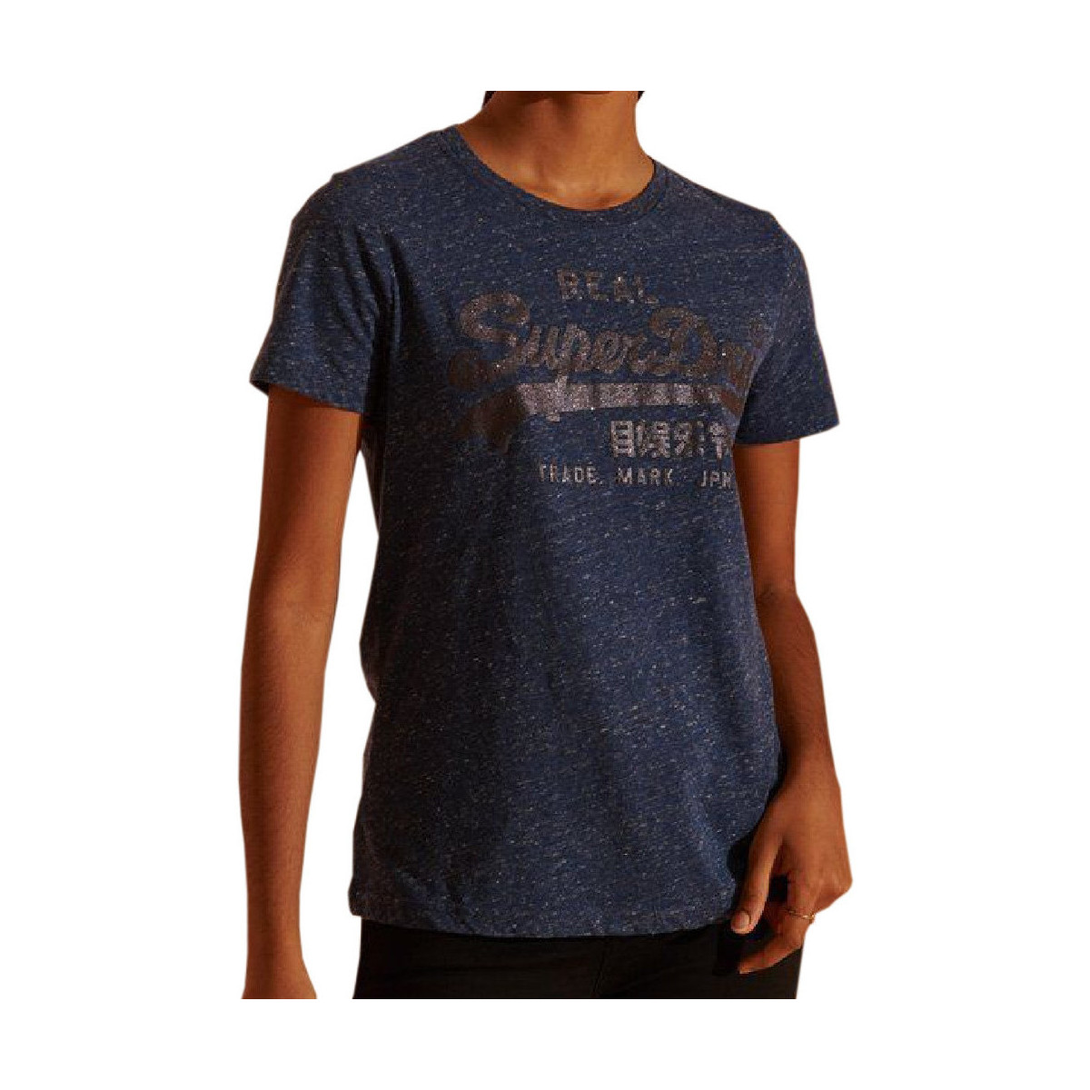 Textiel Dames T-shirts & Polo’s Superdry  Blauw