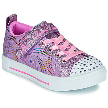 Schoenen Meisjes Lage sneakers Skechers SPARKLE RAYZ Violet / Roze