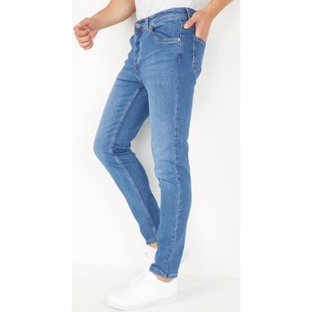 True Rise Denim Jeans Regular Fit Blauw