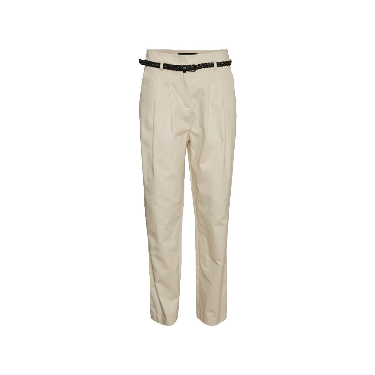 Textiel Dames Broeken / Pantalons Vero Moda  Wit