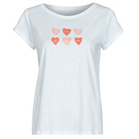 Textiel Dames T-shirts korte mouwen Esprit BCI Valentine S Wit