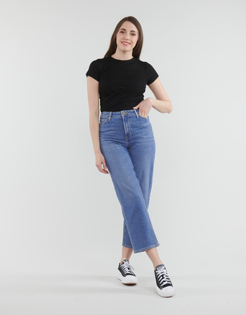 Textiel Dames Straight jeans Lee WIDE LEG LONG Blauw