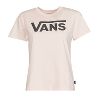 Textiel Dames T-shirts korte mouwen Vans FLYING V CREW TEE Roze