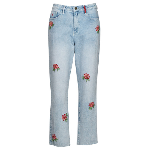 Textiel Dames Skinny jeans Desigual DENIM_MY FLOWER Blauw / Clair