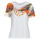 Textiel Dames T-shirts korte mouwen Desigual TS_MINNEAPOLIS Wit / Multicolour