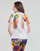 Textiel Dames T-shirts korte mouwen Desigual TS_MINNEAPOLIS Wit / Multicolour