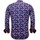 Textiel Heren Overhemden lange mouwen Tony Backer Satijnen Blouse Schildpadprint Multicolour