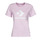 Textiel Dames T-shirts korte mouwen Converse Star Chevron Center Front Tee Pale / Amethist